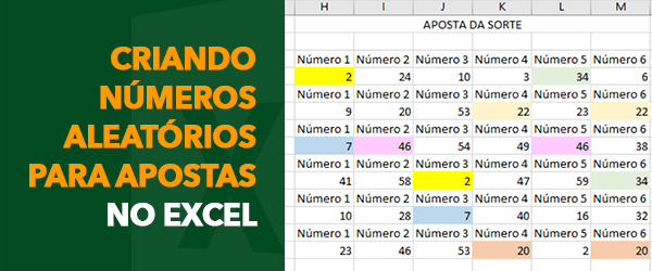 Dica Excel: Criando Números Aleatórios para Apostas